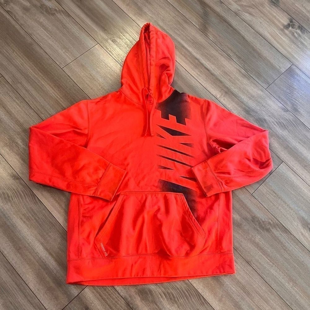 Nike Coral Athletic Workout Hoodie Men Large